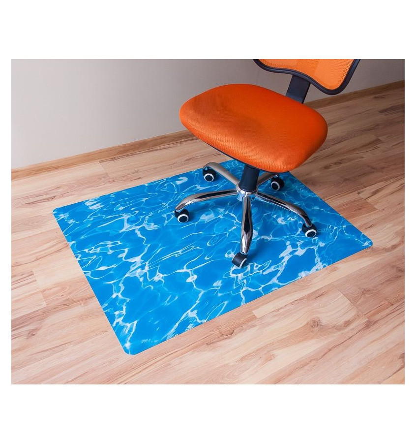 Elastyczna mata ochronna podłogowa 80x120cm gr. 22mm z nadrukiem 008 - WODA 