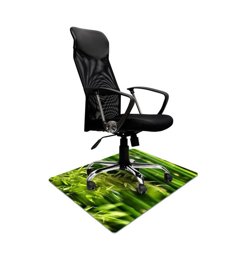 Elastyczna mata ochronna pod krzesło 80x120cm gr. 22 mm z nadrukiem 007 - BAMBUS