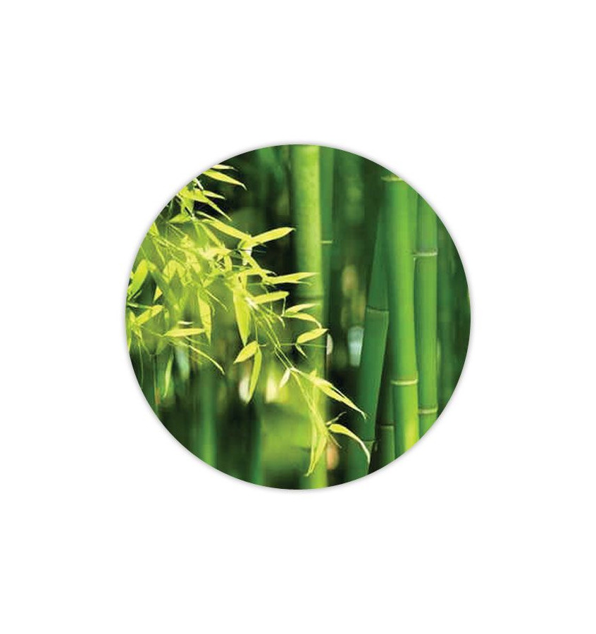 Elastyczna okrągła podkładka 100cm  gr. 22mm z grafiką 007 - BAMBUS 