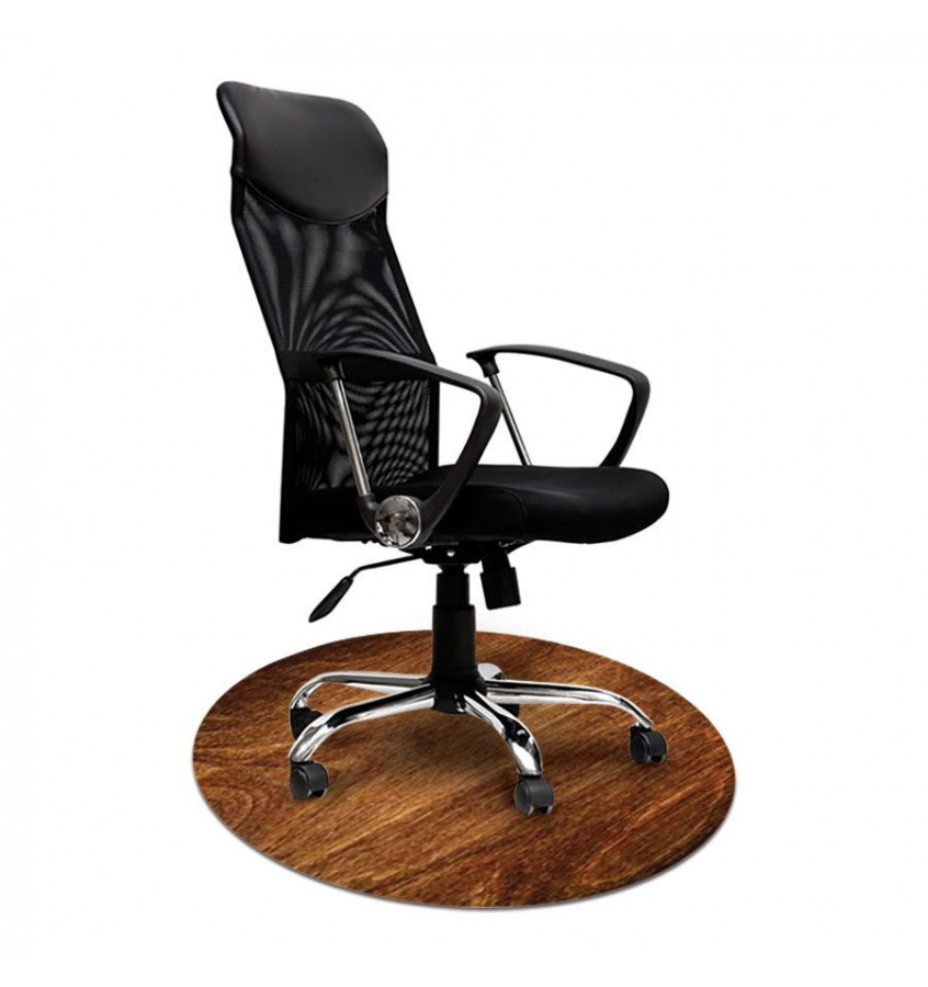 Elastyczna mata 100cm pod krzesło gr. 22mm z grafiką 005 - 'DREWNO