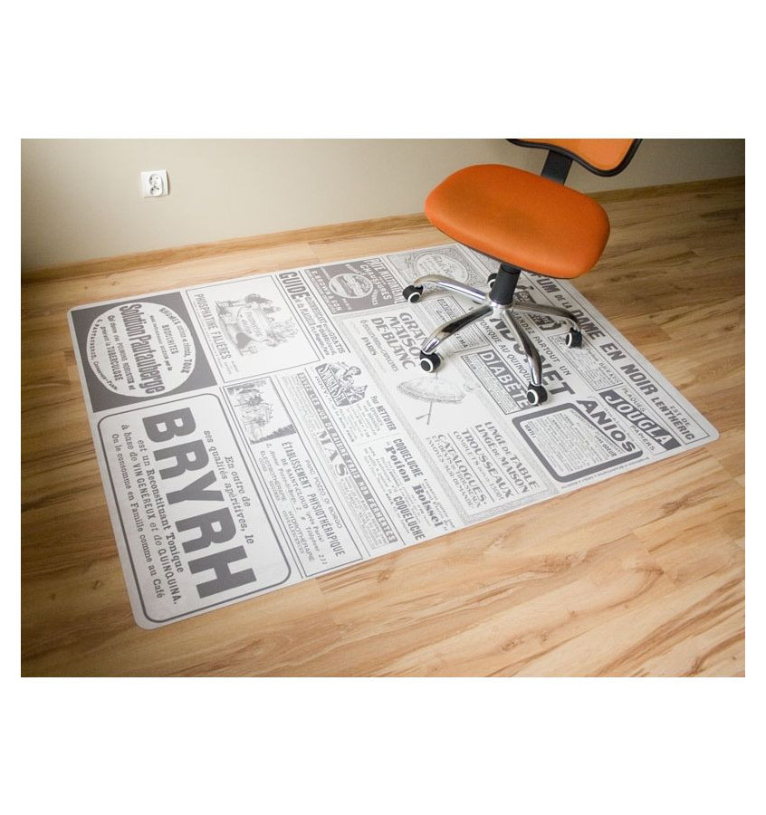 Elastyczne ochronne maty pod fotel 120x180cm - gr. 22mm  wzór 002 - STRONA GAZETY 