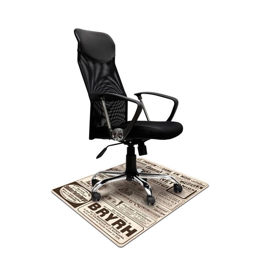 Elastyczna mata ochronna podłogowa 80x120cm - gr. 22mm z grafiką 002 - STRONA GAZETY