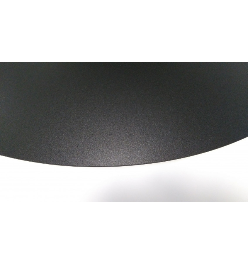 Czarna mata śr. 100cm gr.17mm okrągła pod krzesło lub na stół