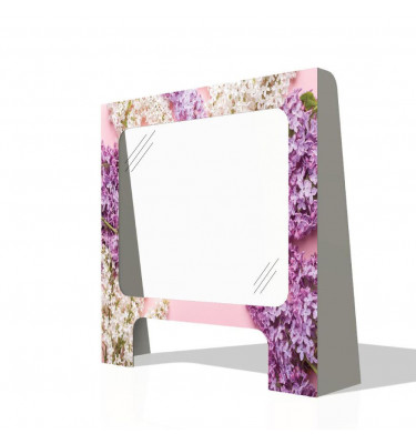 Stojąca osłona ochronna np do salonu manicure  95x95cm z taśmą mocującą wzór BZY