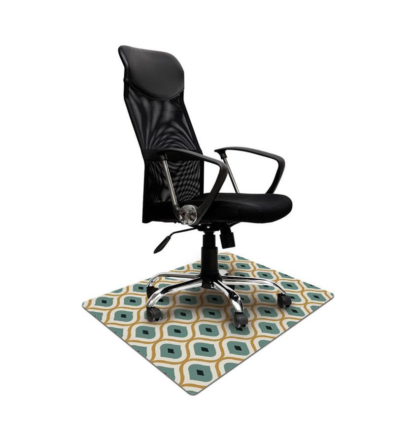 Elastyczna mata ochronna pod krzesło obrotowe 80x120cm gr. 22mm z grafiką 082 - MOZAIKA