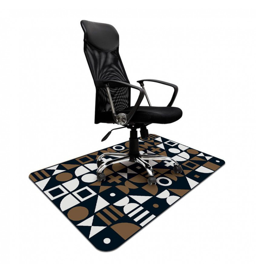 Mata 100x140cm ze wzorem 081 - GEOMETRYCZNYM gr. 13mm