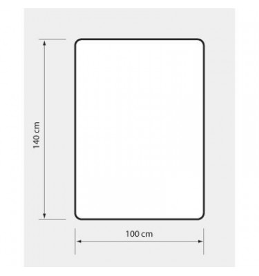 Mata ochronna 100x140cm pod krzesło obrotowe gr. 1mm
