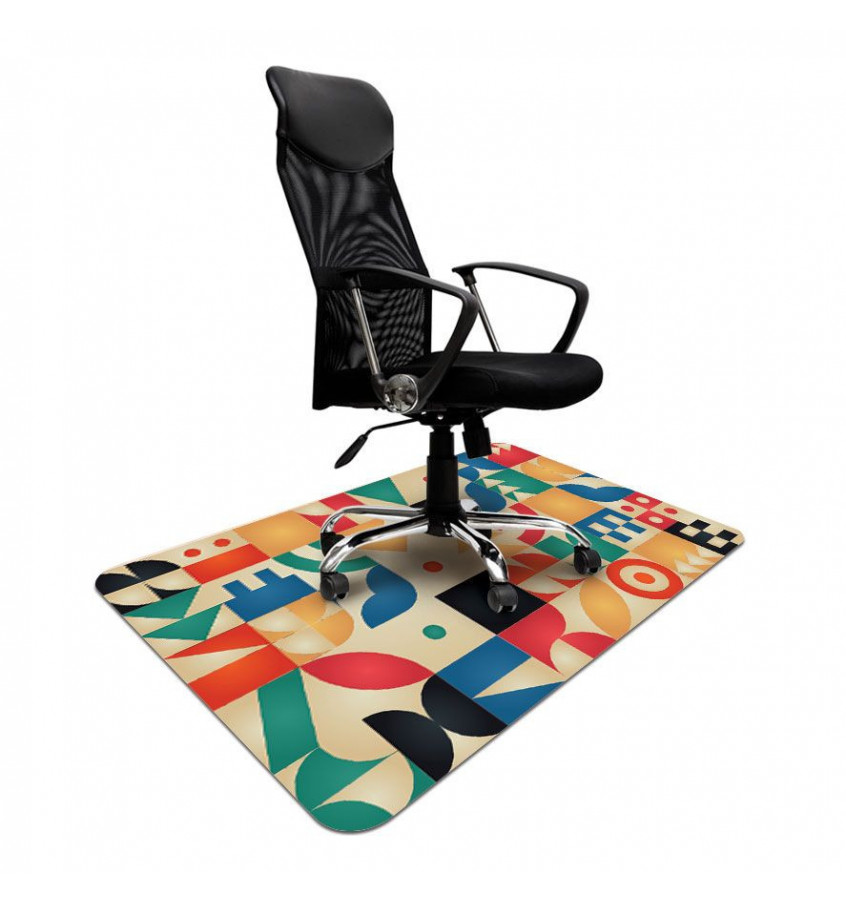 Mata 100x140cm ze wzorem 083 - ABSTRAKCJE gr. 13mm