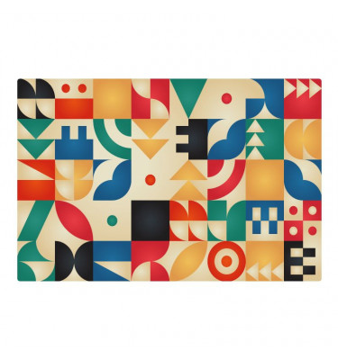 Mata ochronna pod krzesło na kółkach z grafiką 083 - 80x120cm - gr. 13mm