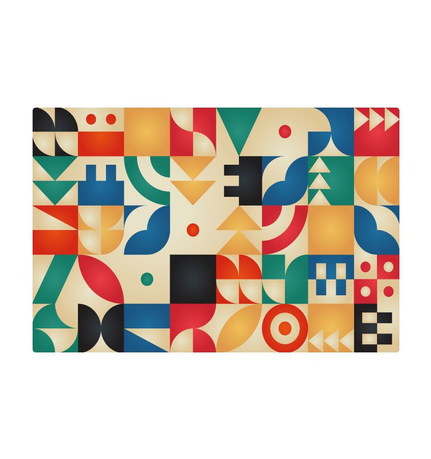 Mata ochronna pod krzesło na kółkach z grafiką 083 - 80x120cm - gr. 13mm