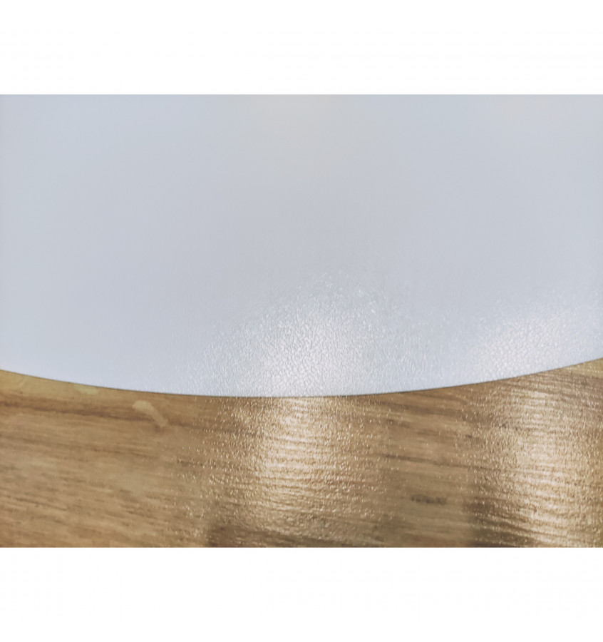 Naklejana mata ochronna podkładka pod krzesło okrągła 100cm - BIAŁA