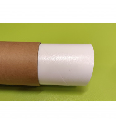 Naklejana mata ochronna podkładka pod krzesło okrągła 100cm - BIAŁA