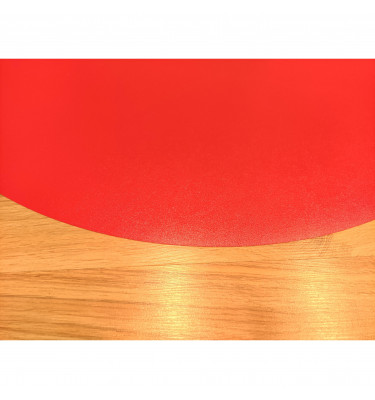 Przyklejana podkładka 100cm mata ochronna okrągła - CZERWONA
