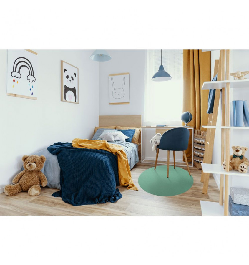 Samoprzylepna podkładka fi 100cm pod  okrągła - Zielona Miętowa