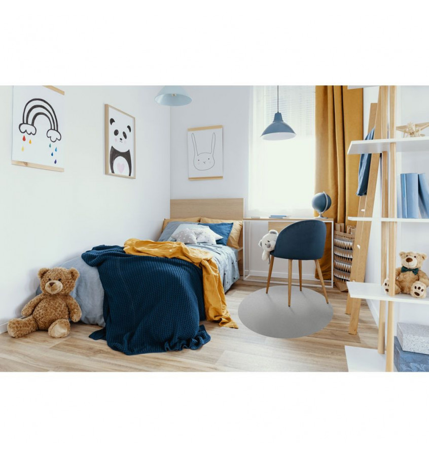 Naklejana mata ochronna koło 100cm - Szara