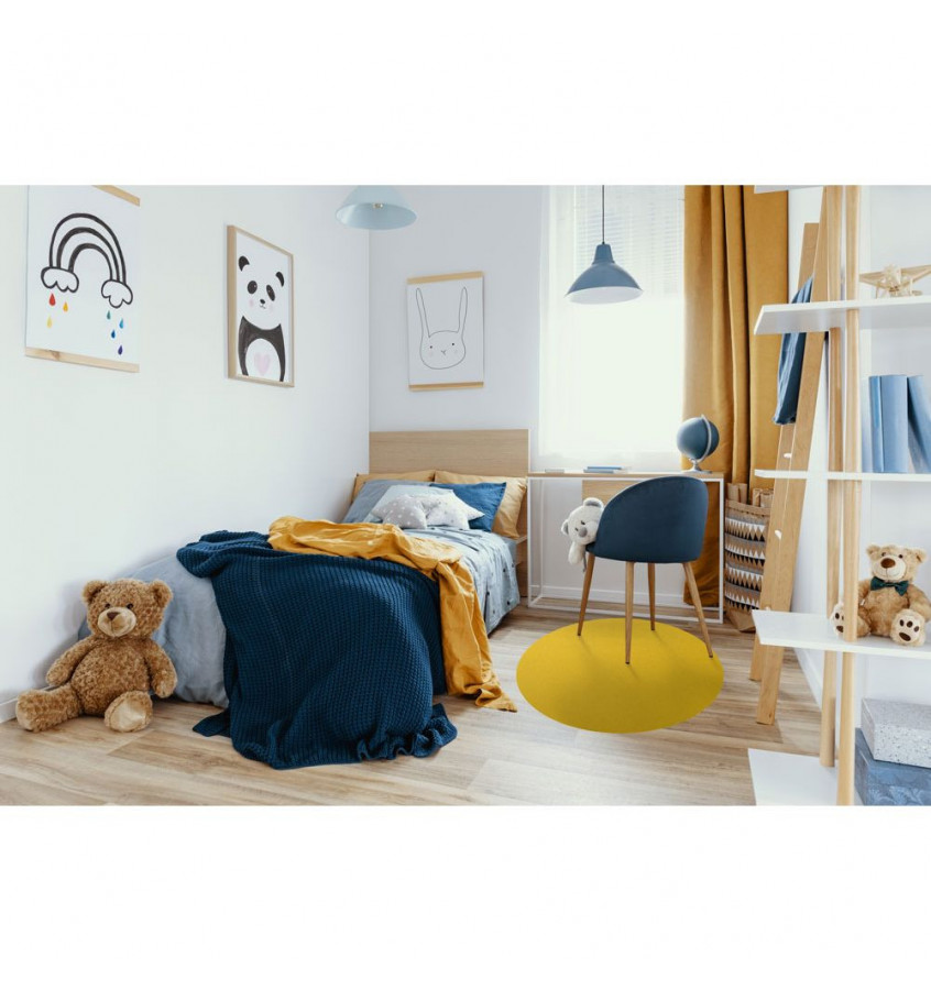 Mata ochronna NAKLEJANA fi 100cm - Żółta Stick