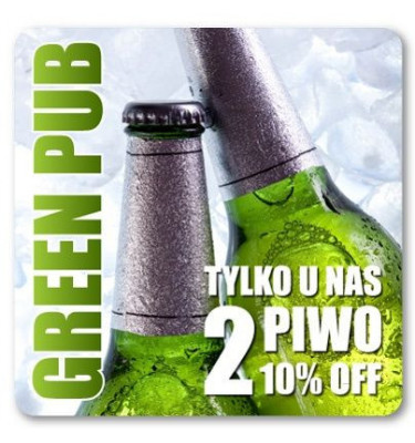 Podkładki pod piwo tzw wafle pod kubek - Z DOWOLNĄ GRAFIKĄ