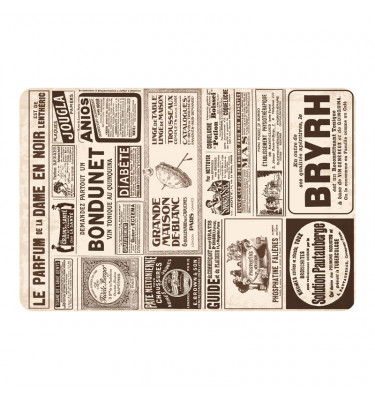 Miękka antypoślizgowa podkładka mata na biurko lub stół deskpad 45x30cm wzór 002 - STRONA GAZETY