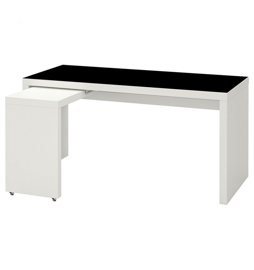 Podkładka 151x65cm na biurko MALM z IKEA mata ochronna - CZARNA