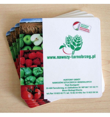 Podkładki pod piwo tzw wafle pod kubek - Z DOWOLNĄ GRAFIKĄ