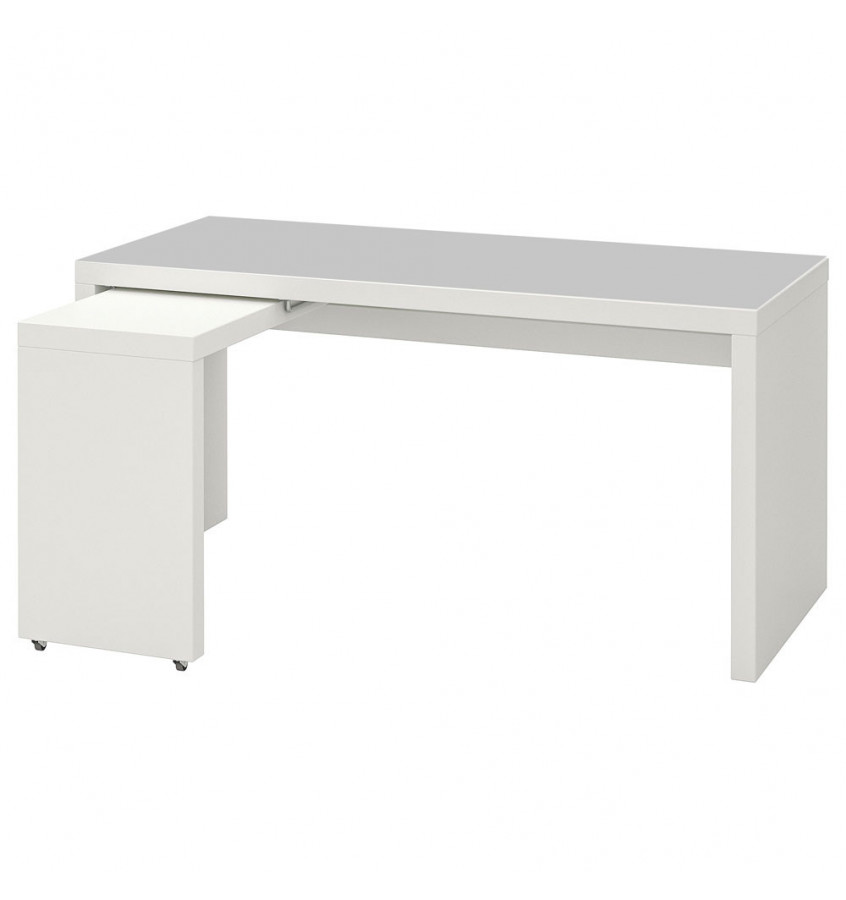 Podkładka 151x65cm na biurko MALM z IKEA ochronna mata - SZARA