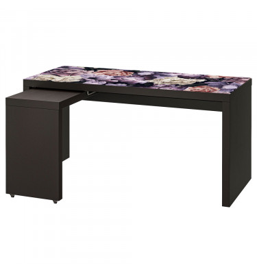 Podkładka 151x65cm na biurka MALM z IKEA KWIATY mata ochronna