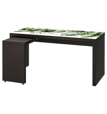 Mata na biurko 151x65cm MALM z IKEA podkładka ochronna EGZOTYCZNE LIŚCIE