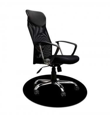 Elastyczna mata ochronna pod krzesło 100cm gr.22mm - CZARNA