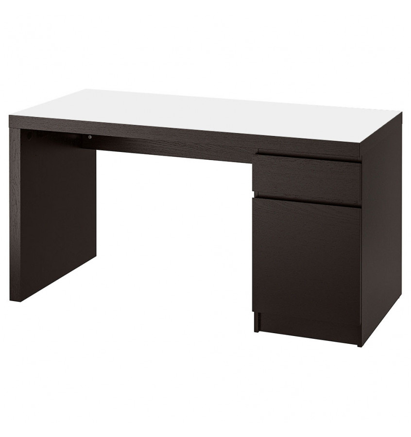 Mata na biurko MALM z IKEA 140x65cm podkładka antypoślizgowa - BIAŁA