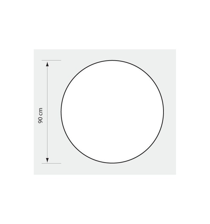 Mata ochronna okrągła 90cm 1mm pod krzesło przezroczysta gruba