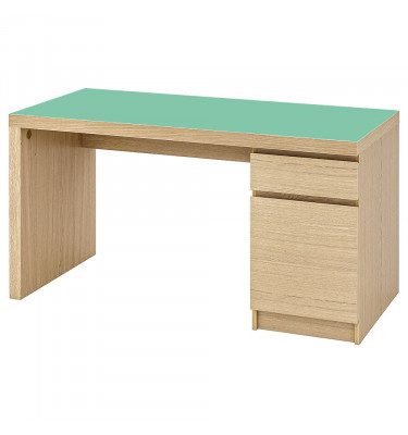 Podkładka na biurko MALM IKEA 140x65cm ochronna mata - MIĘTOWA ZIELONA