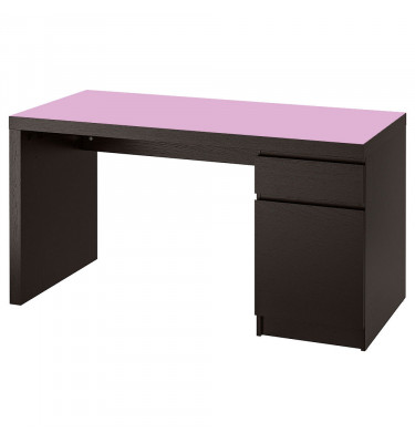 Maty ochronne 140x65cm na blat biurka MALM z IKEA - różowa