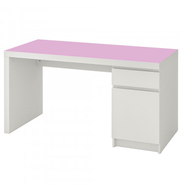 Maty ochronne 140x65cm na blat biurka MALM z IKEA - różowa