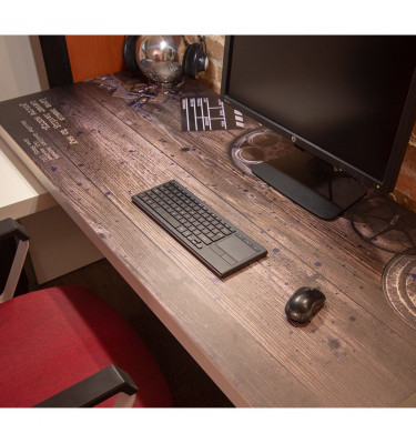 Antypoślizgowa miękka podkładka mata na biurko MALM 1 z IKEA 140x65cm ze wzorem