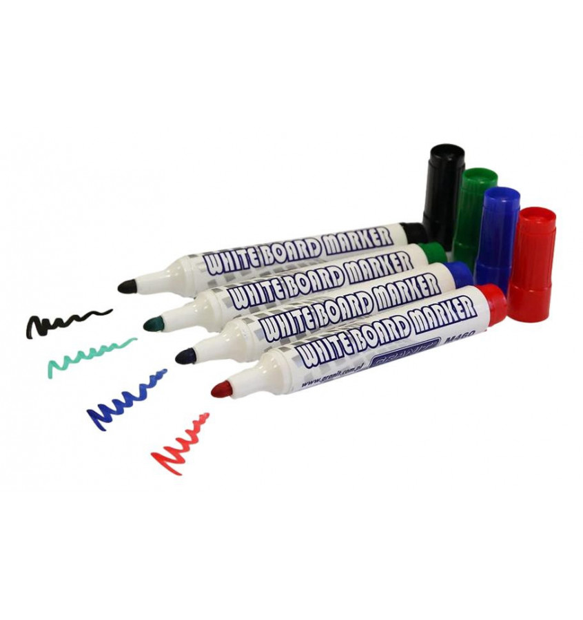 Zestaw 4 szt pisaków suchościeralnych GRANIT do planerów i tablic