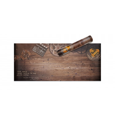 Antypoślizgowa miękka podkładka mata na biurko MALM 1 z IKEA 140x65cm ze wzorem