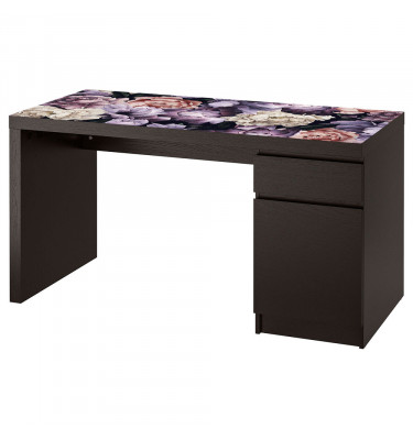 Podkładki 140x65cm na biurka MALM z IKEA KWIATY mata ochronna