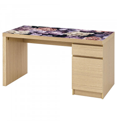 Podkładki 140x65cm na biurka MALM z IKEA KWIATY mata ochronna