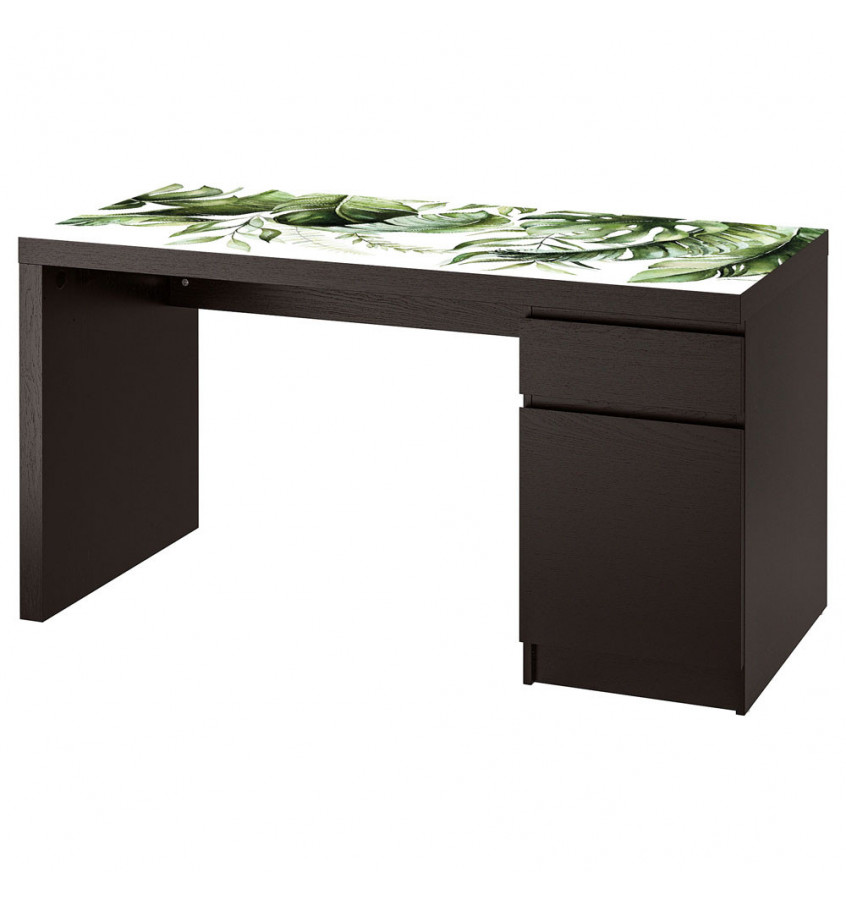 Mata na biurko 140x65cm MALM z IKEA podkładka ochronna EGZOTYCZNE LIŚCIE