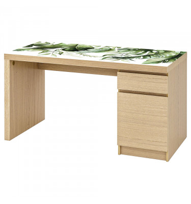 Mata na biurko 140x65cm MALM z IKEA podkładka ochronna EGZOTYCZNE LIŚCIE