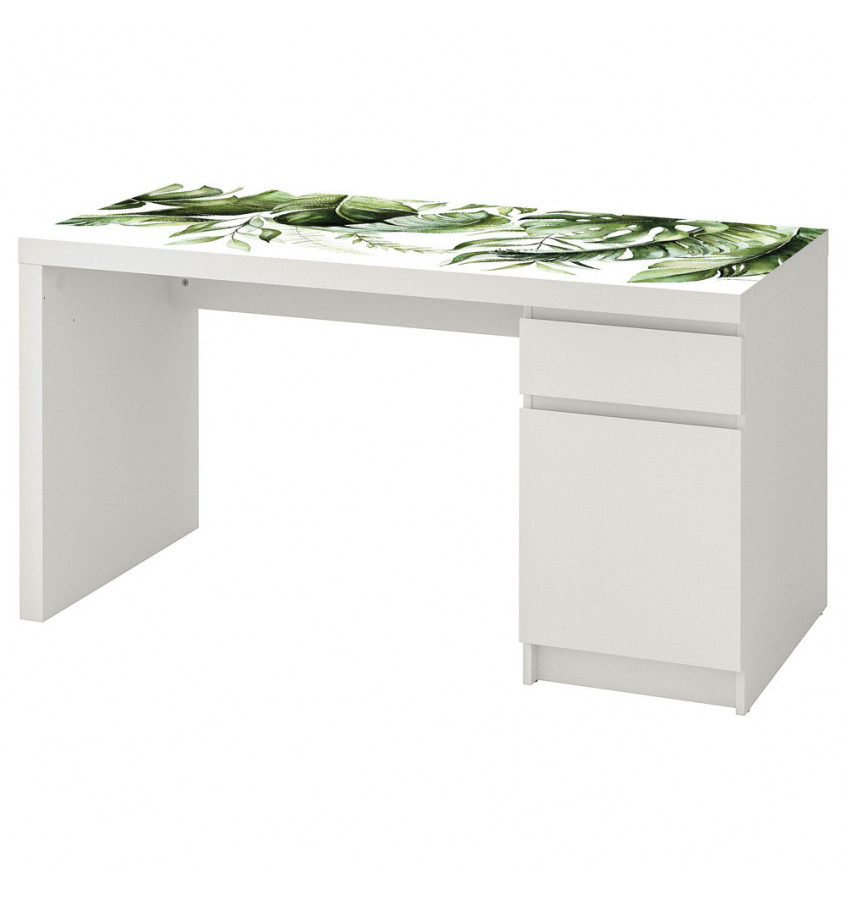 Mata na biurko 140x65cm MALM z IKEA podkładka ochronna EGZOTYCZNE LIŚCIE