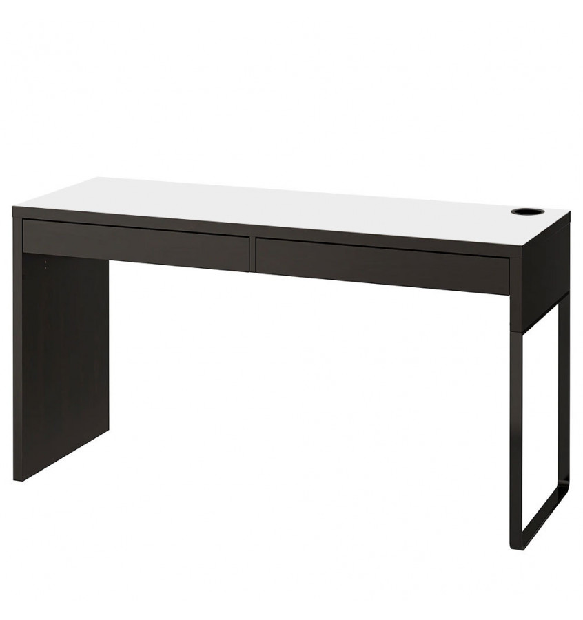 Mata na biurko MICKE z IKEA 142x50cm podkładka antypoślizgowa - BIAŁA