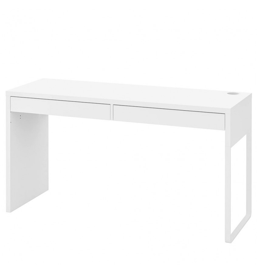 Mata na biurko MICKE z IKEA 142x50cm podkładka antypoślizgowa - BIAŁA