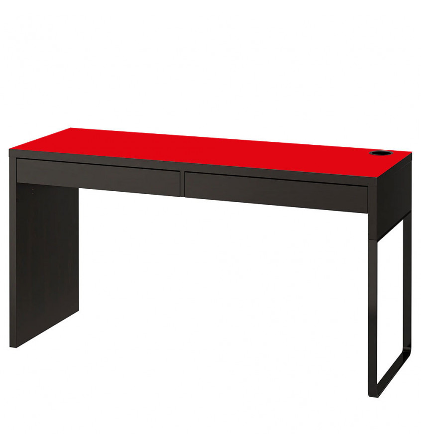 Mata na biurko MICKE z IKEA 142x50cm ochronna podkładka - CZERWONA