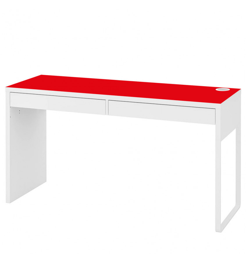 Mata na biurko MICKE z IKEA 142x50cm ochronna podkładka - CZERWONA