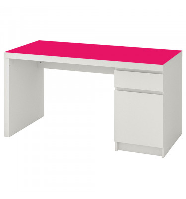 Podkładka na biurko MICKE z IKEA 142x50cm ochronna mata - MAGENTA róż