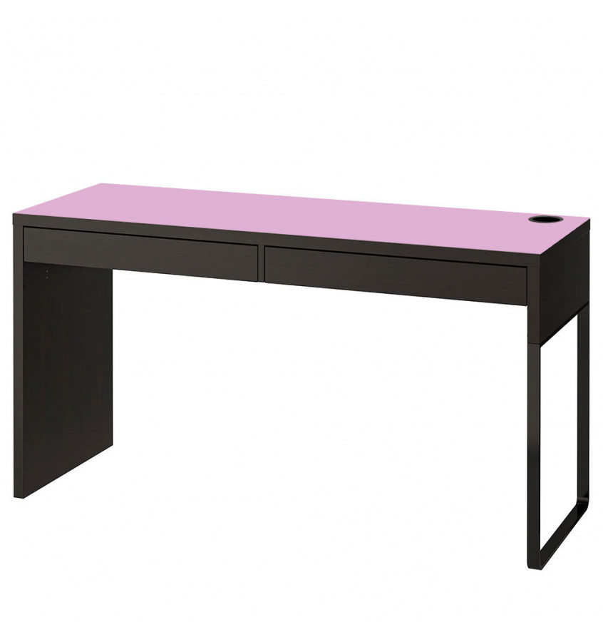 Podkładka 142x50cm na blat biurka MICKE z IKEA - różowa 