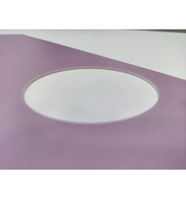 Podkładka 142x50cm na blat biurka MICKE z IKEA - różowa 