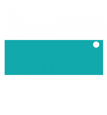 Mata 142x50cm na biurko MICKE z IKEA - TURKUSOWA  