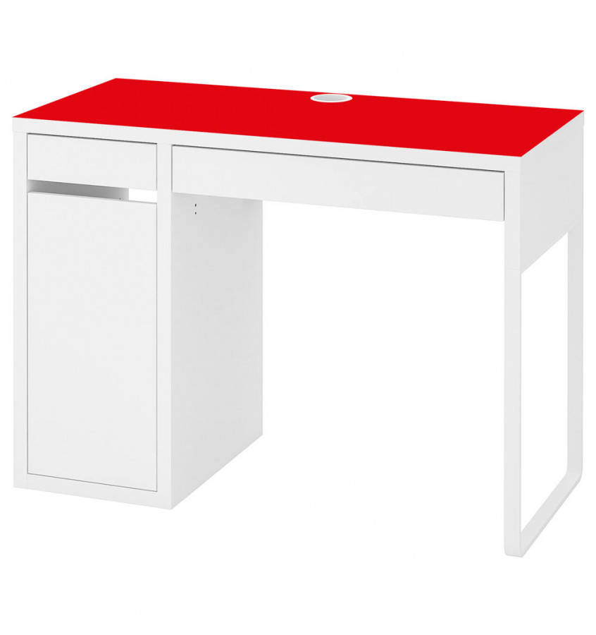 Mata na biurko MICKE z IKEA 105x50cm ochronna podkładka  - CZERWONA